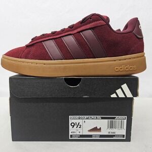 Adidas Grand Court Alpha 00s Sneakers JQ3009 Burgundy Suede Gum Mens Size 9.5